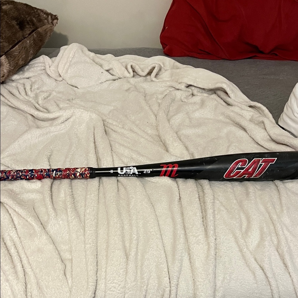 CAT USA Baseball Bat - Black & Red